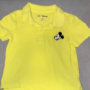Disney toddler Bright WYellow Polo with Mickey Design- 2T